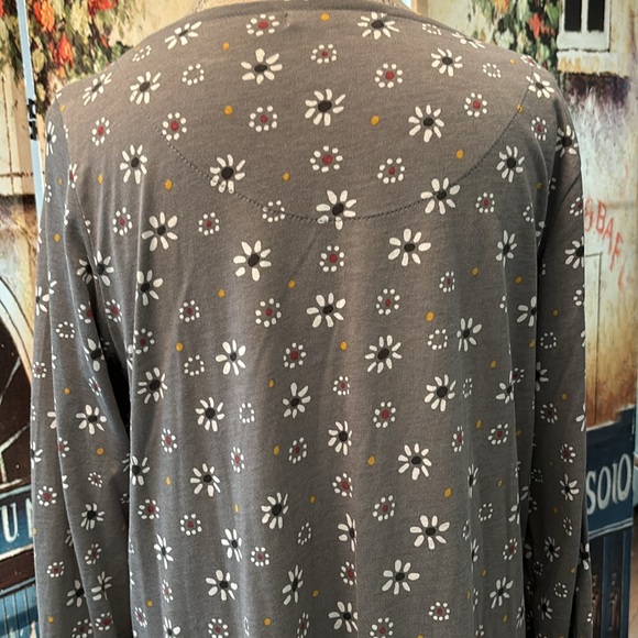 Gudrun Sjoden “Oolong” Jersey Dress, Gray Print, Size Medium - Picture 6 of 10